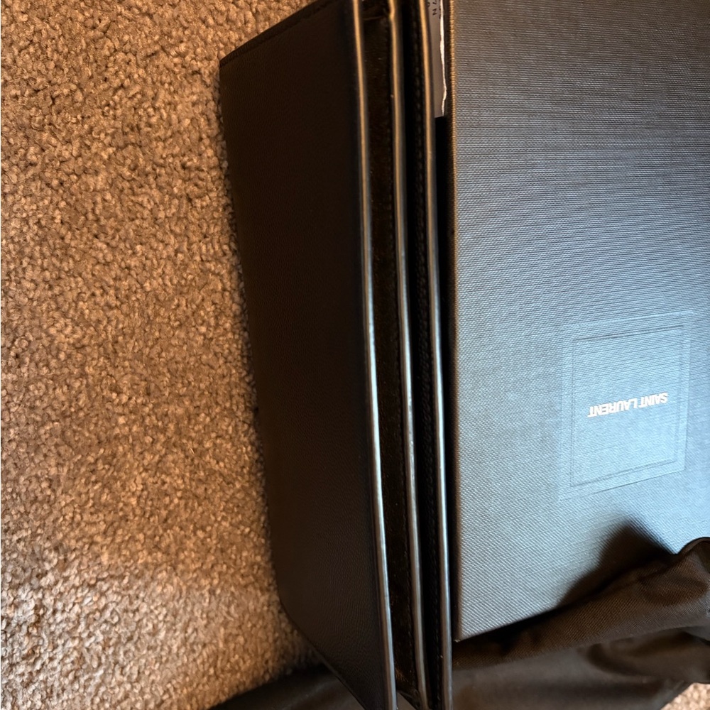 Saint Laurent Black Textured Wallet - Picture 10 of 14